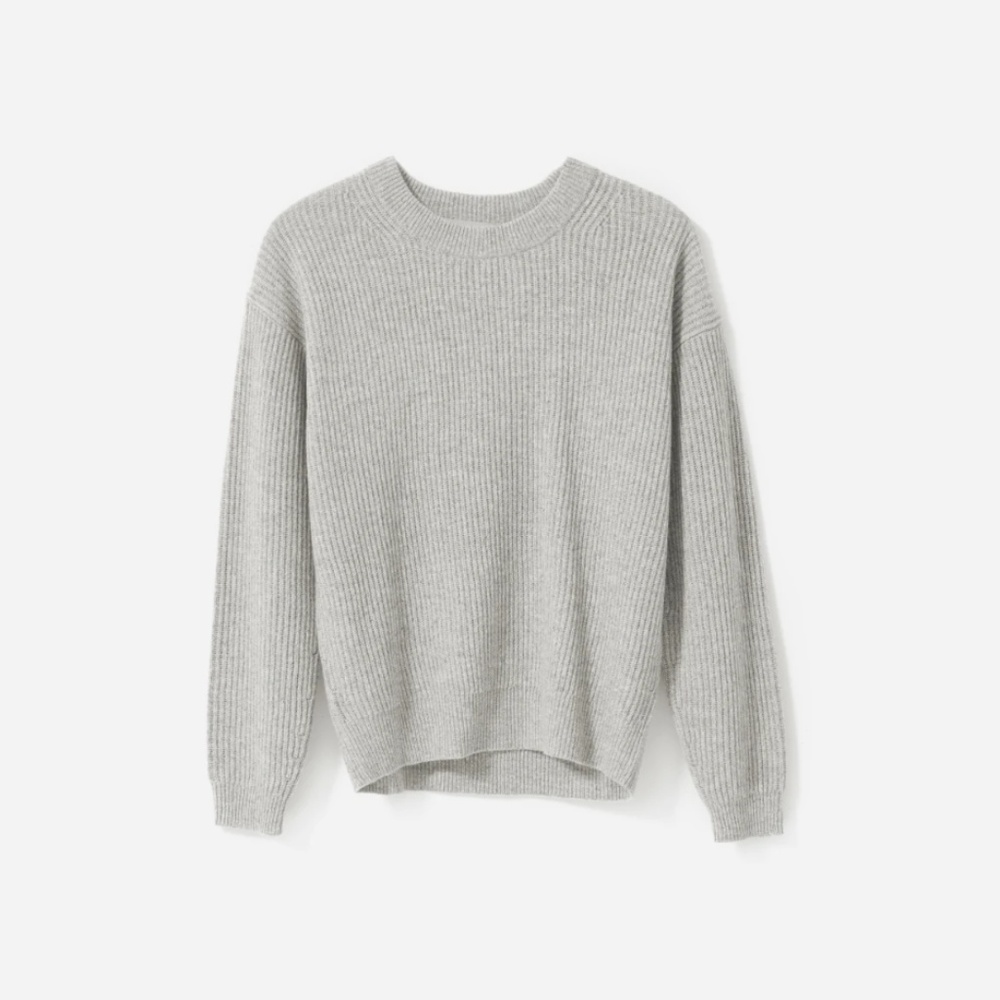 Everlane Cashmere Ribbed Crew Sweater (never worn)
